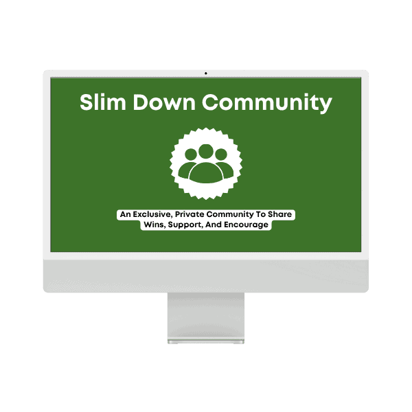 Online Slim Down community platform promoting support, encouragement, and shared success for health and wellness goals.