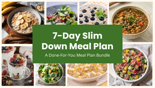 7 day slim down meal plan